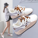 woloong Classy Women's White Summer Mesh Breathable Sneakers