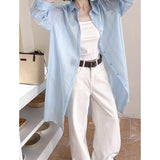 2025  spring new light-colored thin sunscreen shirt jacket women's summer niche design  top 1806