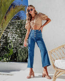 2025 autumn new  New breasted elastic jeans women's high-waisted temperament thin washed straight pants