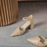 WOLOONG Women's Korean Style Fairy Mid Chunky Heels