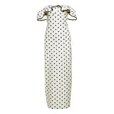 2025 style  spring new women's clothing polka dot off-the-shoulder ruffle edge waist thin long dress dress