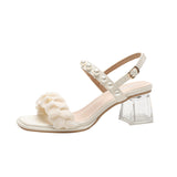 WOLOONG Women's Ankle-strap High Summer Fashion Item Goddess Heels