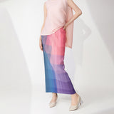 2025 basic hot-selling skirt women's clothing high-end elastic waist loose one step fashionable versatile hip skirt