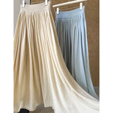2025  welfare payment, non-refundable and non-exchangeable retro simple temperament skirt loose high-end versatile long dress 3218