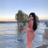 2025 Phuket, Sanya, Thailand, for vacation photos, wear a smudge top, slim-fitting hip skirt set, vacation dress