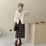 2025 friendly mink collarless shoulder sleeves single-breasted multi-button high-end imitation mink coat ferret jacket to keep warm in autumn and winter