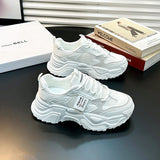 woloong Attractive Style Clunky Female Spring Sports Sneakers