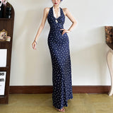 2025 style  spring new women's clothing slim-fitting high-end slim waist long dress temperament suspender dress