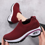 woloong Women's Versatile Air Cushion Running Comfortable Flying Sneakers