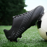 New Soccer Shoes Primary and Secondary School Student Training Competition Professional Long Nail Three Colors One Piece Dropshipping Wholesale