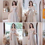 Bridesmaid Dress  New Wedding Sisters Bridesmaid Dress Skinny Long Dress Usually Wear Dresses