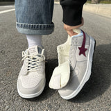 woloong Women's & Men's Pattern Fashionable Couple Hongkong Style Sneakers