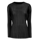 Folds spring new basic suit Korean version temperament versatile long-sleeved top skirt suit women