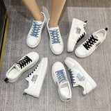 woloong Summer White Female Korean All-match Shell Sneakers