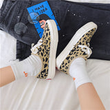 woloong Stylish Women's Print Korean Style Stitching Sneakers