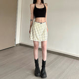 2025 style  spring new women's clothing polka dot short skirt temperament slim high waist A word versatile skirt