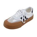 woloong Women's Wht Retro White Egg For Sneakers