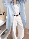 2025  spring new light-colored thin sunscreen shirt jacket women's summer niche design  top 1806
