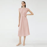 Fashion Summer Elegant Style Vest Women's Design Sense Sleeveless V-Neck Splicing Dress Women's Long Dress