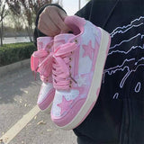 woloong Women's Trendy Versatile Niche Spring Harajuku Couple Sneakers