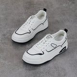 woloong Comfortable Women's Size White Breathable All-match Sneakers