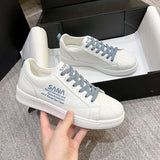 woloong Summer White Female Korean All-match Shell Sneakers