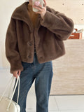 2025 Solid color  friendly mink stand-up collar short imitation mink coat high-end ferret coat to keep warm in autumn and winter