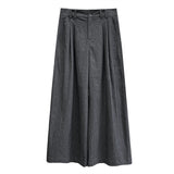 2025  welfare payment, non-refundable and non-exchangeable, niche simple style high waist loose casual wide-leg pants 35018