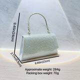 WOLOONG 2025 New New  niche small bag bar party banquet bag diamond-encrusted handbag single shoulder oblique span dinner bag