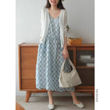 summer new Korean version fashion loose temperament thin suspender skirt women's small travel sweet dress