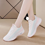 woloong Korean Style All-match Female Breathable Flyknit Sneakers