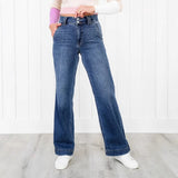 2025 Popular, , New Popular trade new   spring new blue washed straight temperament jeans women's clothing