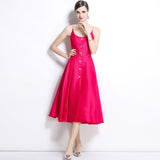 sexy suspender diamond backless gorgeous socialite big skirt dress dress dress long dress