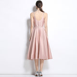 Birthday hosting banquet small dress female sexy suspender diamond backless socialite big skirt dress dress dress