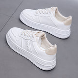 woloong Women's Bottom Spring Korean Style White Female Comfort Sneakers