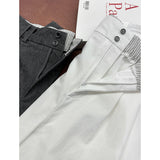 2025  welfare payment, non-refundable and non-exchangeable, niche simple style high waist loose casual wide-leg pants 35018