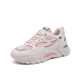 woloong Style Clunky Female Mesh Surface Platform Sneakers