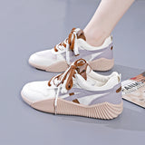 woloong Classy Women's White Summer Mesh Breathable Sneakers