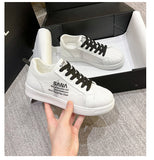 woloong Summer White Female Korean All-match Shell Sneakers