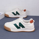 woloong Female Spring Round Toe Flat Bottom Sneakers