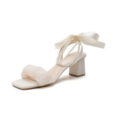woloong Cool Women's Fairy Style Sweet Mid Heels