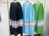 2025 Hot trade women's clothing robe Middle Eastern Muslim clothing fashionable and elegant loose large size printed cardigan dress