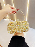 WOLOONG 2025 new 2025 dinner bags, niche design, small hand bags, messenger evening bags, rhinestone hand shoulder women's bags