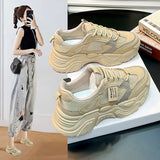 woloong Attractive Style Clunky Female Spring Sports Sneakers