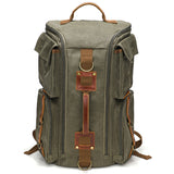 Canvas Backpack Outdoor Large Capacity Waterproof Travel Men's Schoolbag Special-Interest Design Backpack Travel Bag Computer Bag