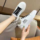 woloong Summer White Female Korean All-match Shell Sneakers