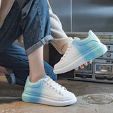 woloong Colorful Platform White Autumn Versatile Korean Sneakers