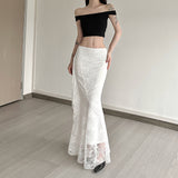 2025 style  spring new women's clothing high-end irregular hem slim and thin banquet skirt