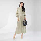 2025 ladies new dress high-end bronzing loose large size Popular trade hot-selling temperament elegant dress long dress