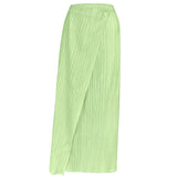 Folds spring new basic suit Korean version temperament versatile long-sleeved top skirt suit women
